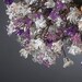 Hanging lamp. Midnight flowers.