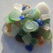 Beach Glass Grab Bag for Sea Glass Lovers Mosaic Unique Table Decor Jewelry Supplies