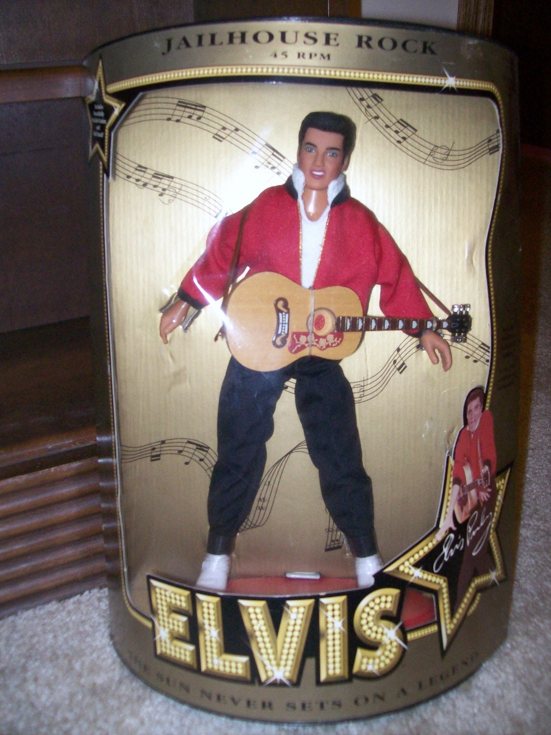 elvis jailhouse rock 45 rpm doll