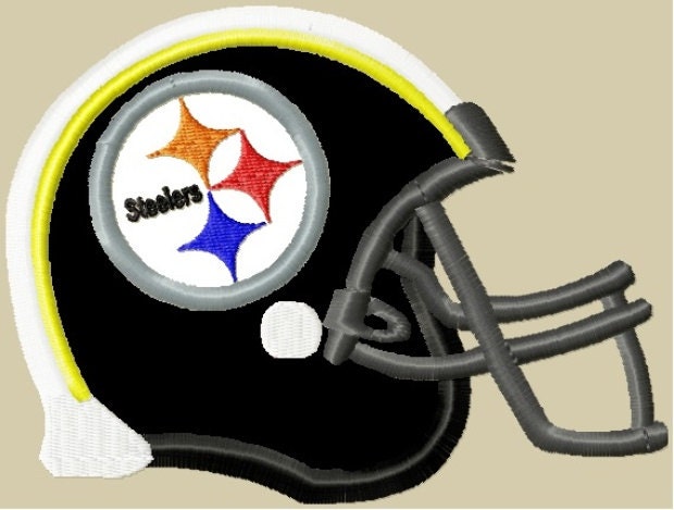 Items similar to Steelers Helmet logo Applique Embroidery Design 2 ...