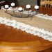 Burlap Lace Table Runner Wedding Shabby Chic