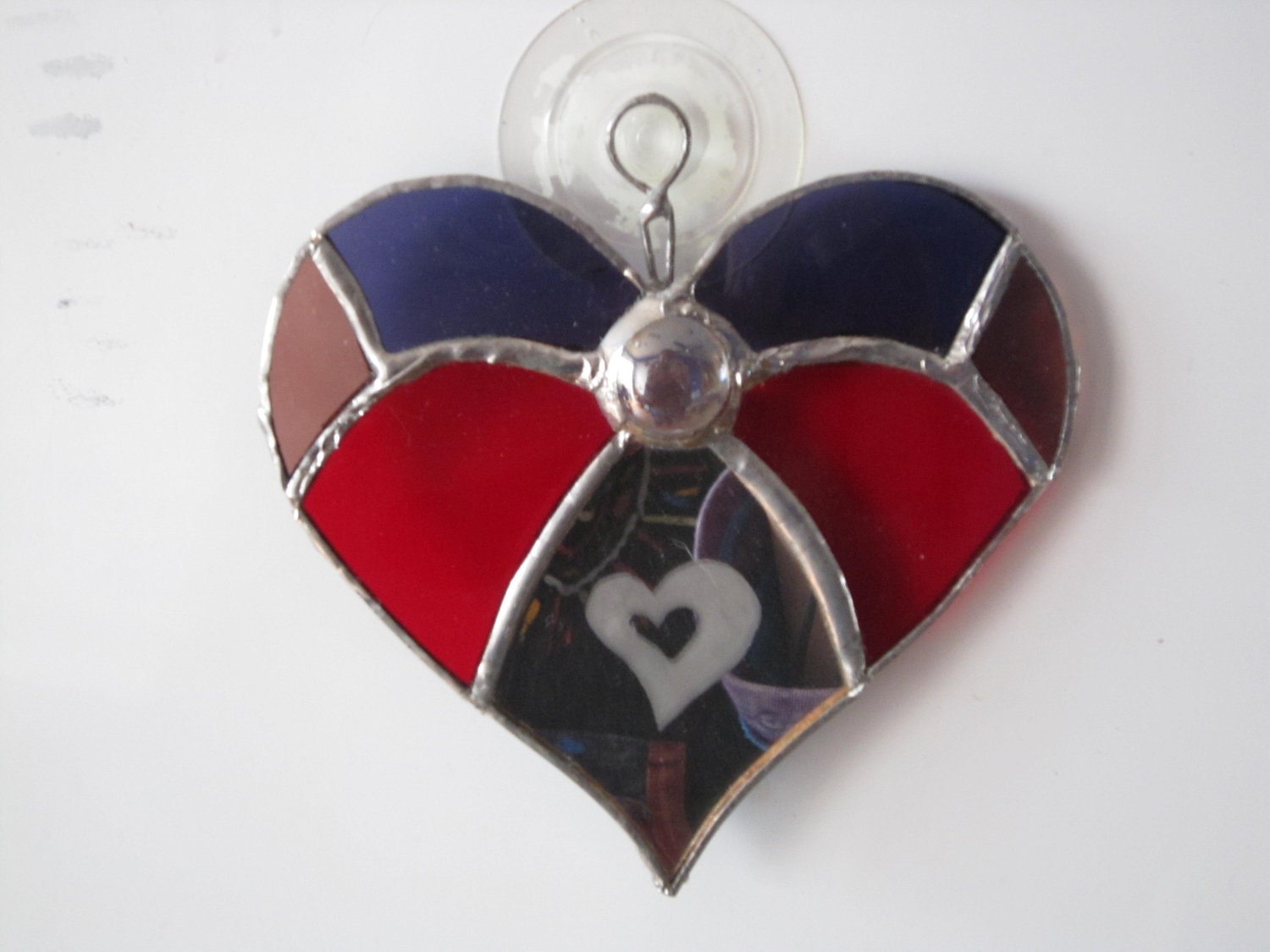Heart and Mirror Suncatcher