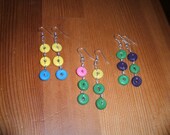 dangle "cheerios" earrings