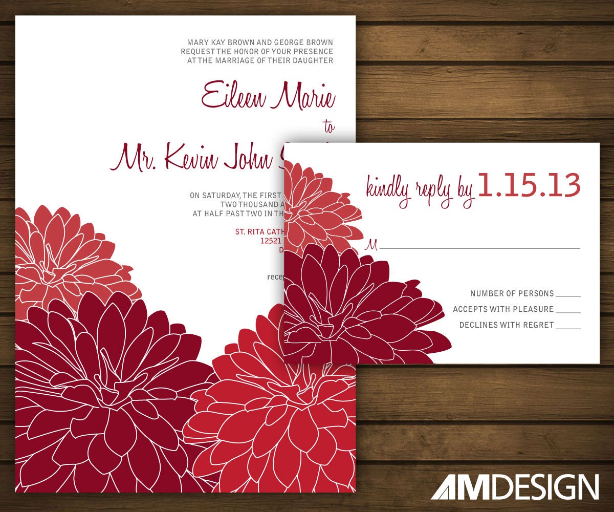 Red Dahlia Wedding