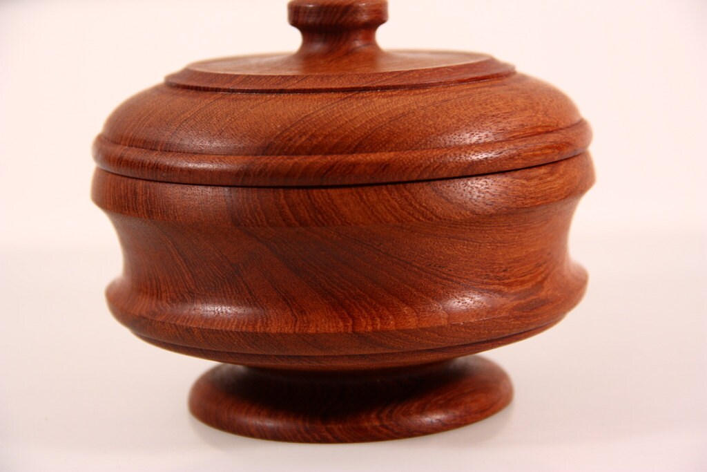 Items Similar To Lovely Vintage Woodworking Turned Lidded Bowl In Teak 