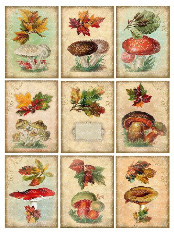 Digital Collage Sheet Vintage Fall Autumn by InDigitalWorld