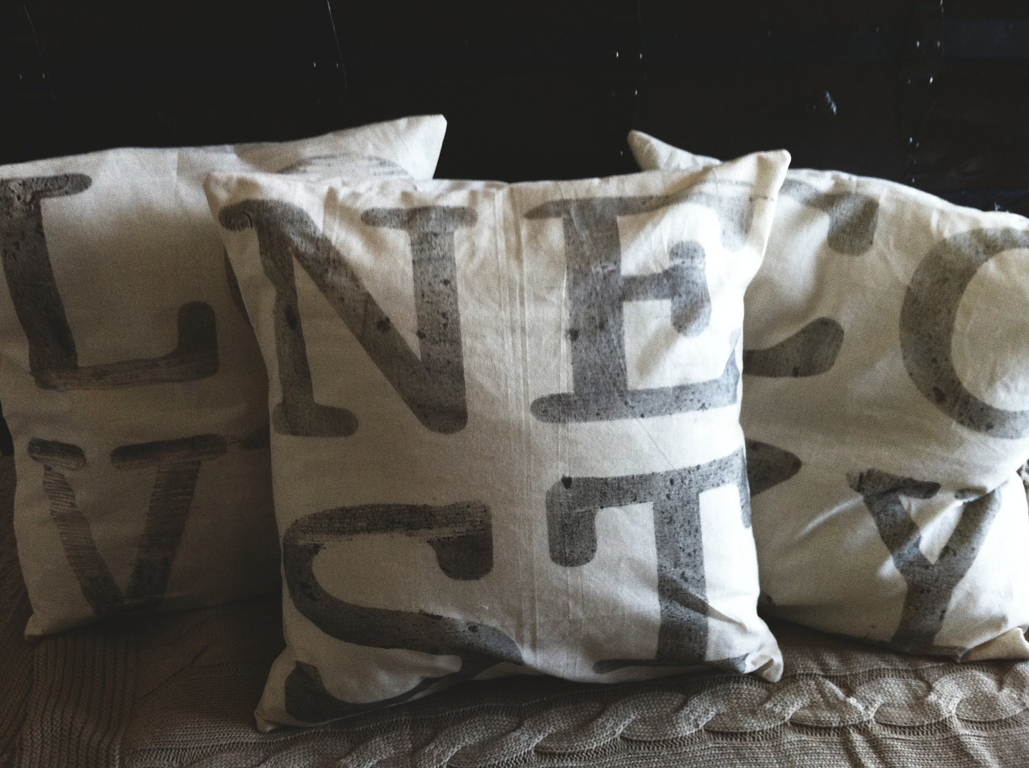 COZY 4 Letter Word 16 x 16 Pillow Cover, home decor, family gift, new family, house warming, love, cozy