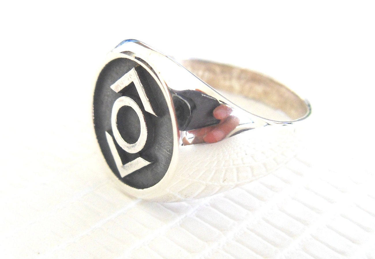 Solid Sterling Silver 925 Indigo Tribe (Compassion) Green Lantern Corps ring