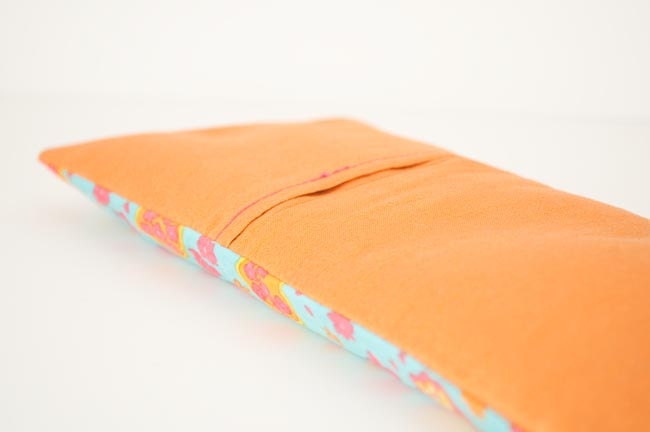 Lavender eye pillow for moms, baby shower, yoga gift in bright blue, pink, green, orange and yellow flowers