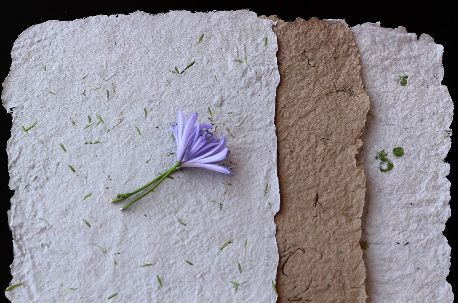 Beautiful Handmade Paper. Recycled Paper. Unique Wedding Decor. Shower decoration. Rustic Wedding. Eco Friendly House decoration.