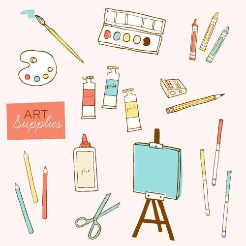 Art Supplies CLIP ART