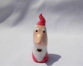 Wish Wizard  Pliny the Pink - "Friendship"  Hand Sculpted Clay Sorcerer Figurine with Poem