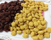 Miniature Food - Waffle Mix Color 20pcs - 12mm For Sweet Deco, Charms, Dollhouse, Miniature - LOT030