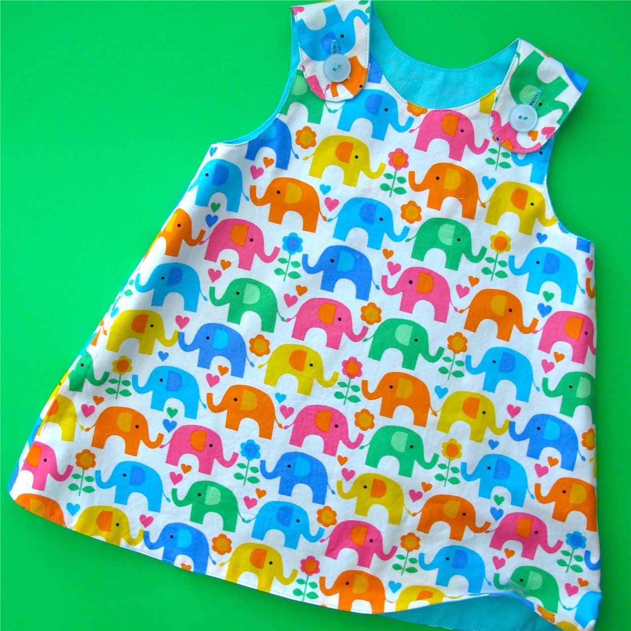Reversible Baby Dress Pattern - The Perfect A Line Dress Pattern for Baby and Toddler - PDF