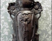 Revamped Art Nouveau Bud Vase with Poppies