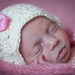 Baby Girl Hat with Pink Bow