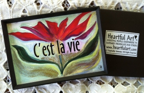 FRENCH MAGNET C'est La Vie Inspirational Words Francais Sayings ...