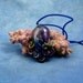 Deep Space Octopus Necklace, Dark Polymer Clay Cephalopod Jewelry