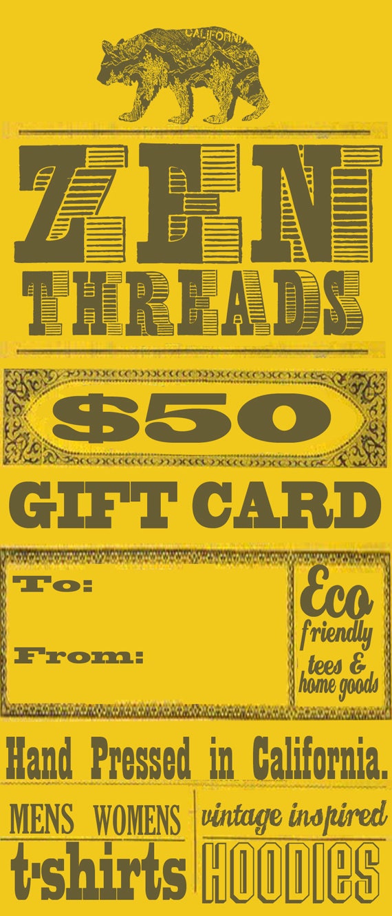 SALE - Gift Card-  FIFTY Dollars