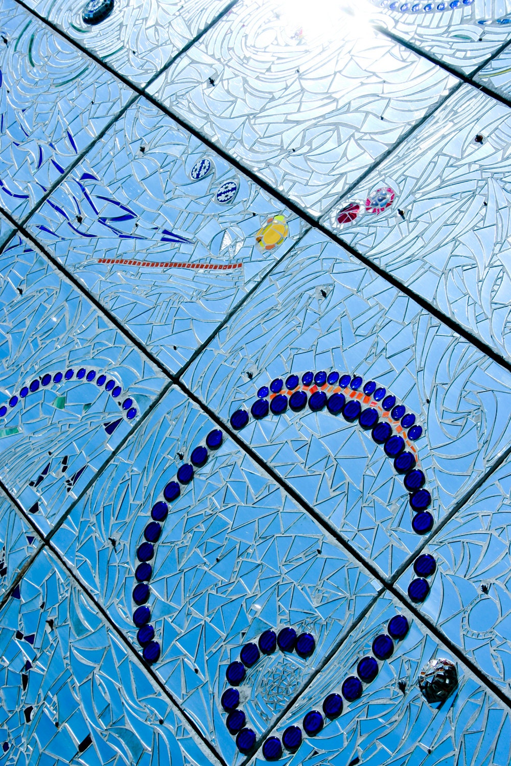 Photograph Mirror and Glass Abstract Mosaic - 4x6