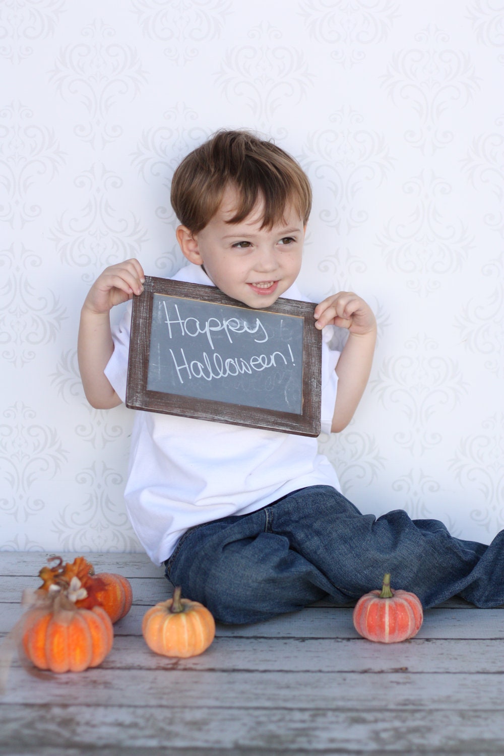 Halloween Fall Toddler Child Rustic Chalkboard Photo Prop