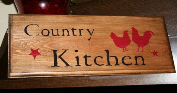 Items similar to Country Kitchen Sign Wooden Sign Quaint and Rustic Kitchen Sign on Etsy