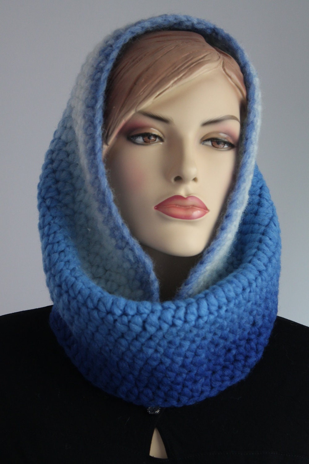 Crochet  Chunky  Scarf -  Cowl Scarf - Neck Warmer