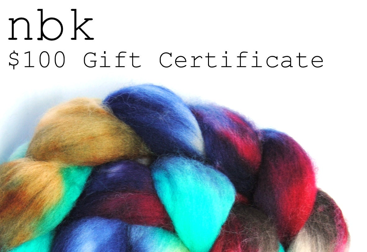 100 Dollar Gift Certificate- NBK