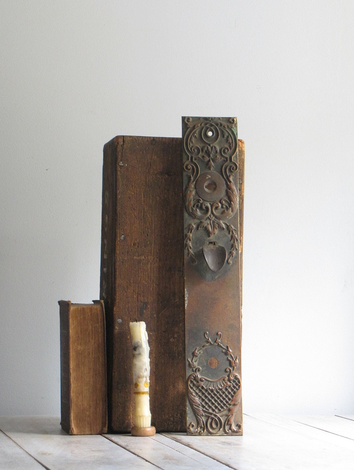 antique 19th century door plate - reserved for Jennifer