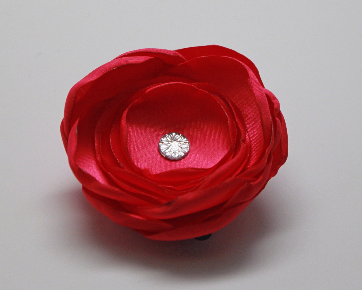 Hot pink  hair flower / fascinator / brooch / necklace