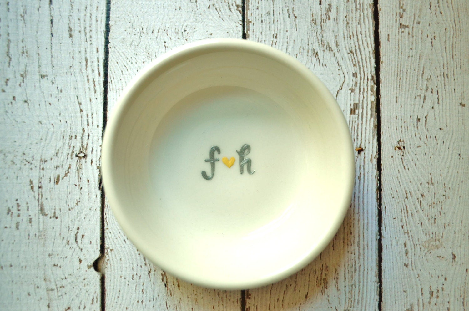 Sweet Little Lover's Initials Ring Holder- Perfect Gift For The Bride