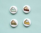 Pie Magnets - Set of Four