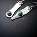 Sterling silver turquoise free form asymmetrical fragments earrings - 2" - Gemstone jewelry by Lamazonian