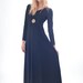 Witchy Woman Vintage Black 60's Maxi Dress with Rhinestone Detail size medium