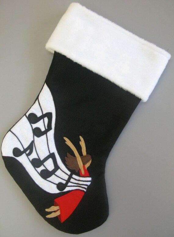 Wrapped Up in Music Christmas Stocking by HeartfeltStockings