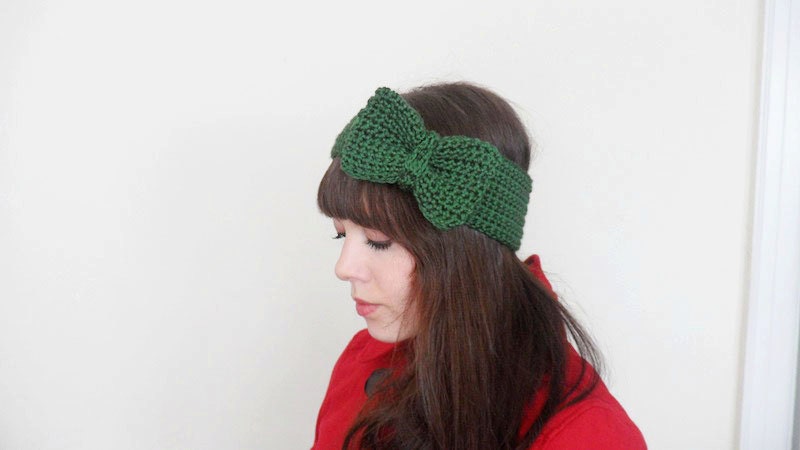Crochet Bow Ear Warmer