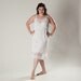Vintage 1950s Lingerie White Full Slip Nightie NWT Plus Size Bridal Fashions 1960s