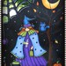 E PATTERN - Witches Brew - Pretty little witch getting ready for Halloween - NEW DESIGN - Painted by Sharon B