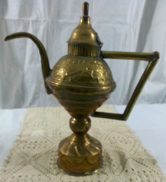 Vintage Brass Egyptian Tea Pot by maisondunomad on Etsy
