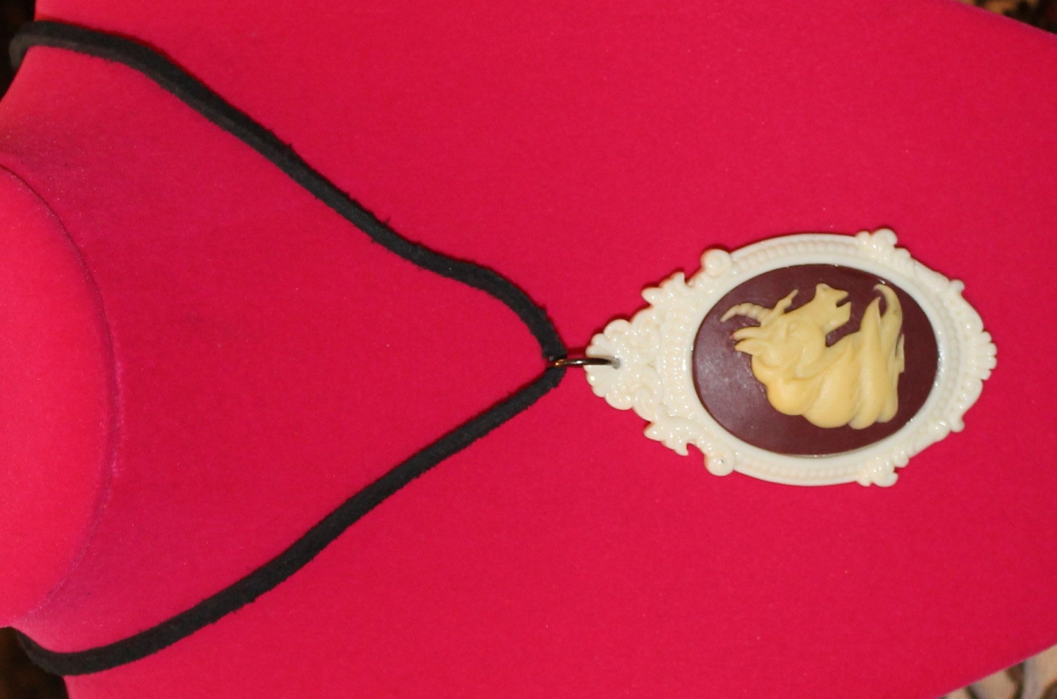 Cabochon Unicorn Horse Necklace Unique Handmade