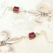 Mardi Gras Earrings. Fleur De Lis Earrings. Fleur De Lis and Swarovski Crystal Dangling Beaded Pierced Earring. CKDesigns.us