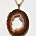 Druzy Agate Slice Necklace