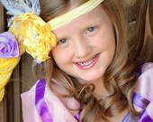 TANGLED Headband-Baby Girl Headbands -Infant Headbands, Flower Headbands-Vintage Headband - Photo Prop - Krown Kreations Il_170x135