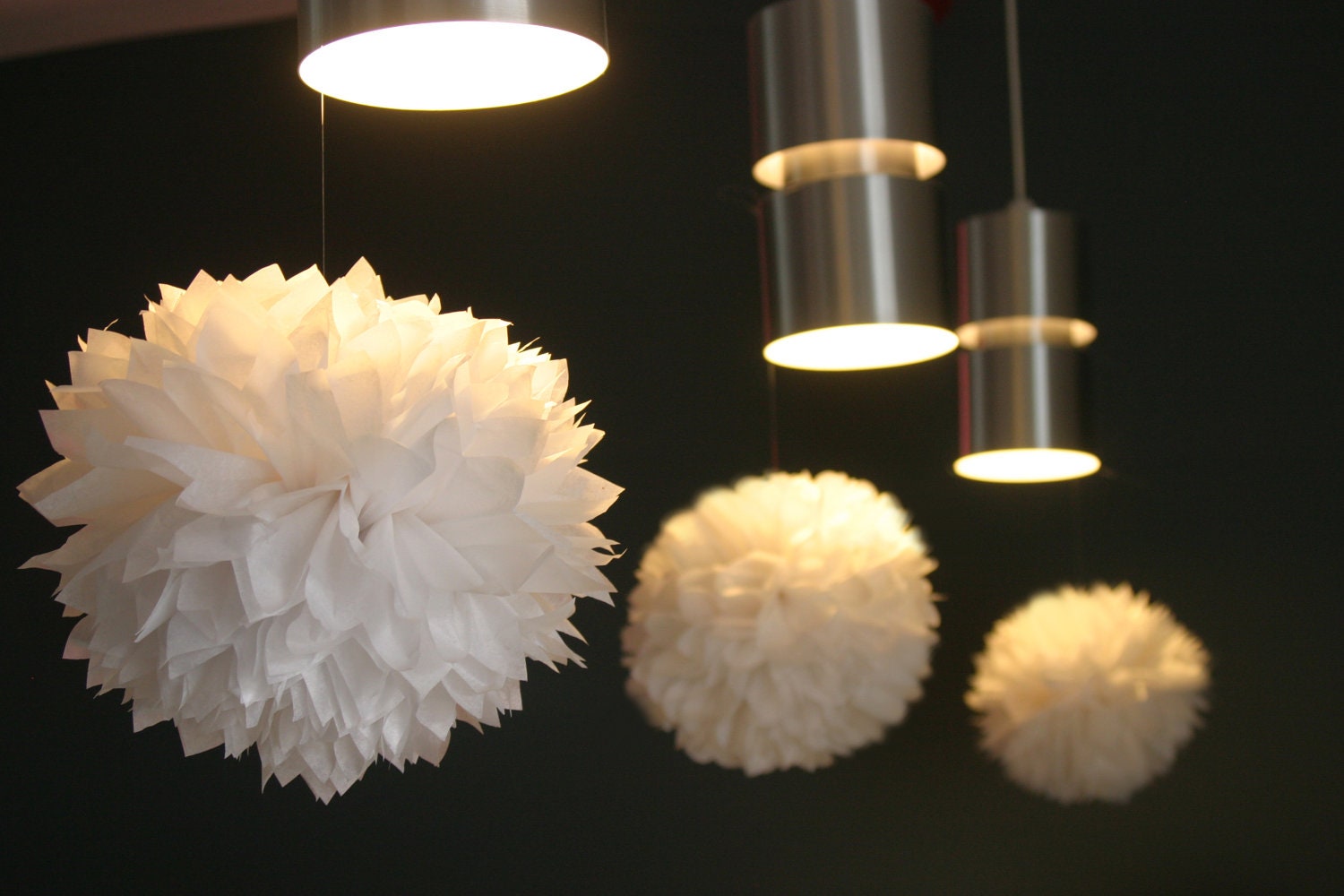 items similar to 10 x tissue paper snowball pom poms in items similar to 10 x tissue paper snowball pom poms in