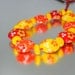 Bright lampwork lentil bead set