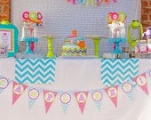 Glam Camping Birthday - Sleepover Party - PRINTABLE Personalized Party Package - With Photo Invitation Il_170x135