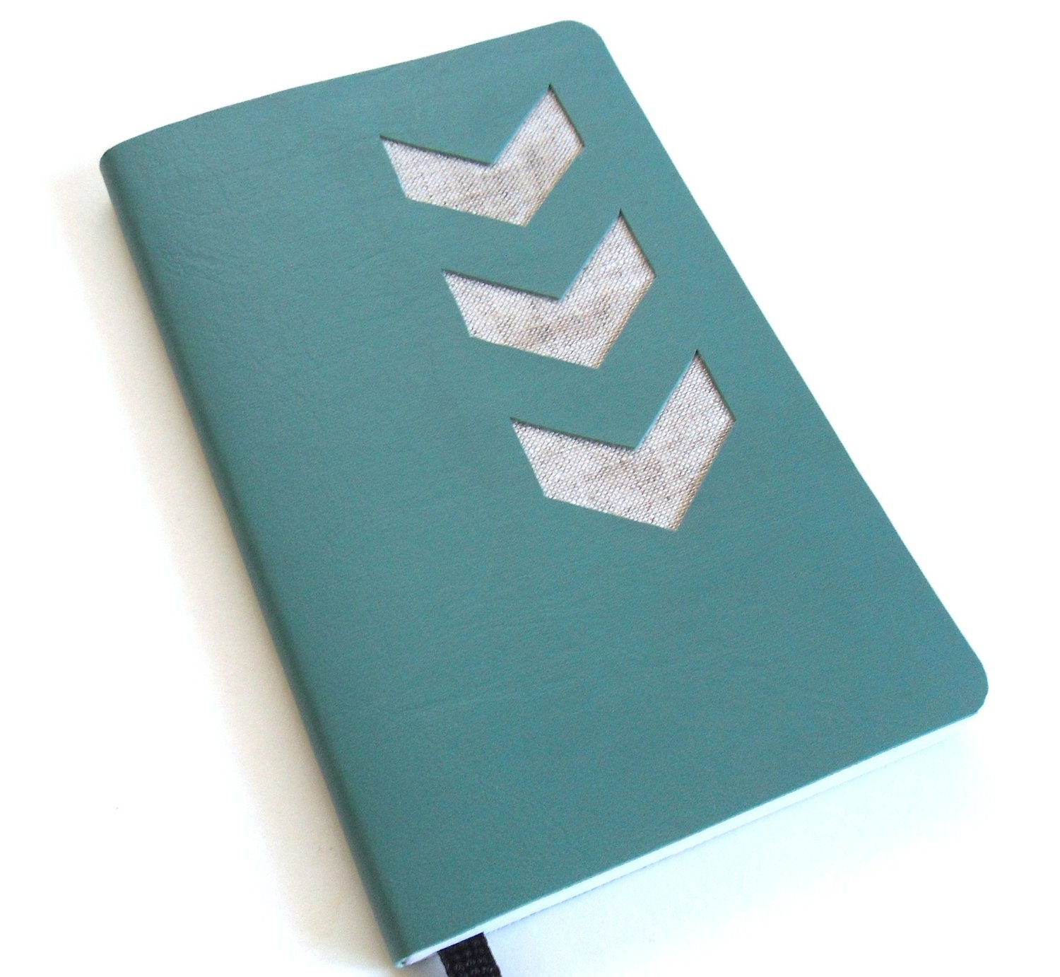 POCKET Chevron Notebook Moleskine-style, Faux Leather, Soft-cover, Handbound