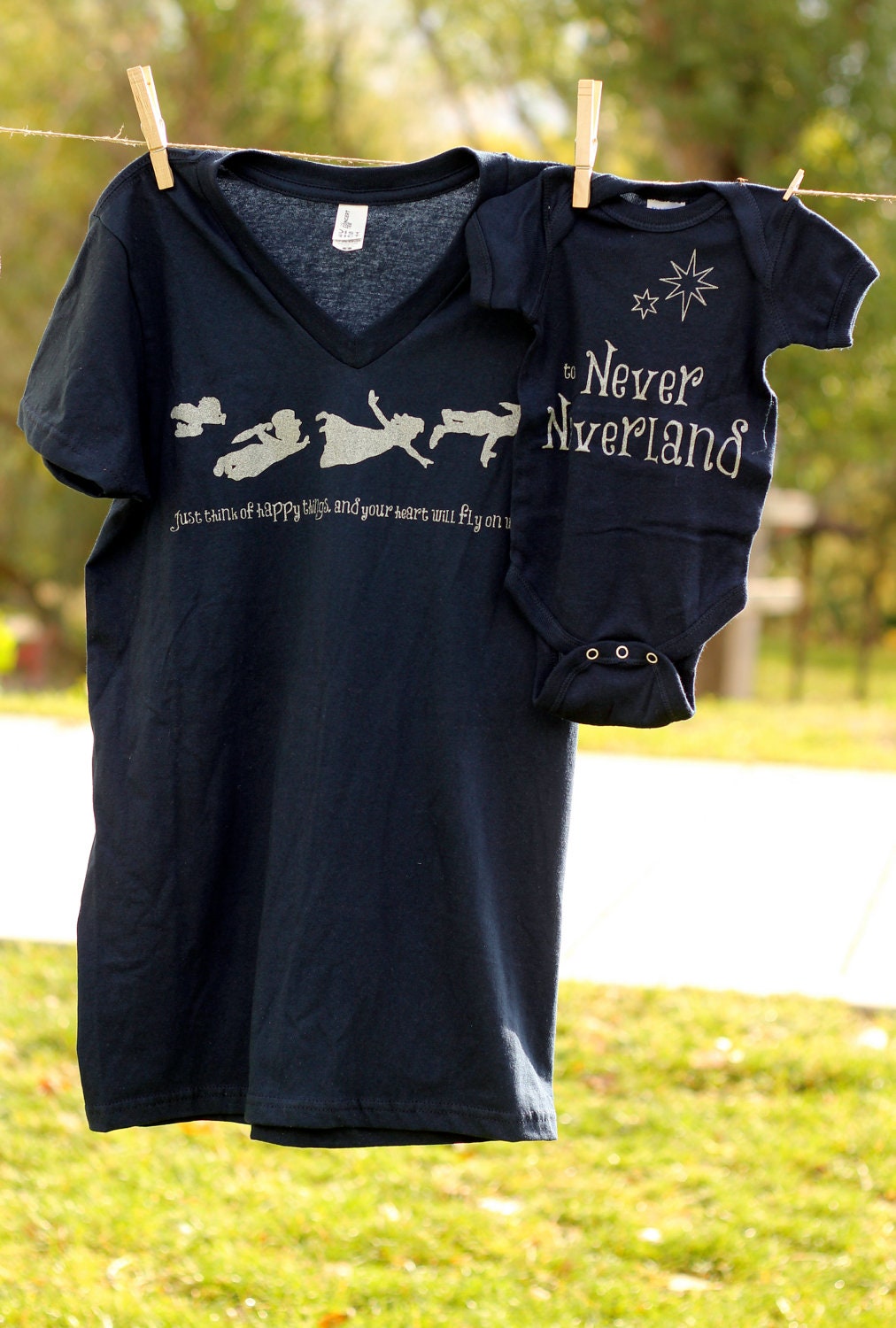 Mommy and Me Shirt Set: Peter Pan
