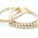 Mini Love Rocks rhinestone Friendship Bracelet - 24k gold plated