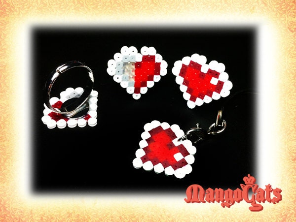 Zelda heart bead sprite